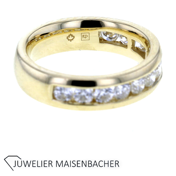 Zeitloser Memoire Ring mit Brillanten Gold – Bild 7