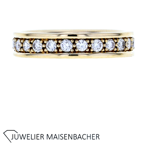 Zeitloser Memoire Ring mit Brillanten Gold – Bild 9