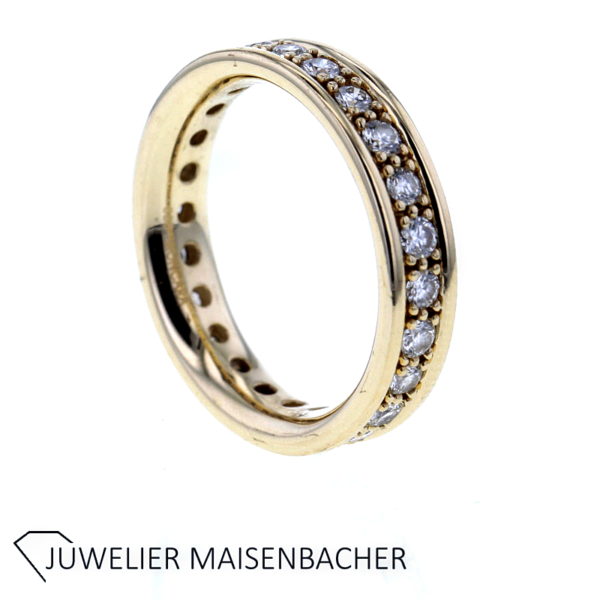 Zeitloser Memoire Ring mit Brillanten Gold – Bild 11