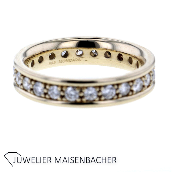 Zeitloser Memoire Ring mit Brillanten Gold – Bild 12