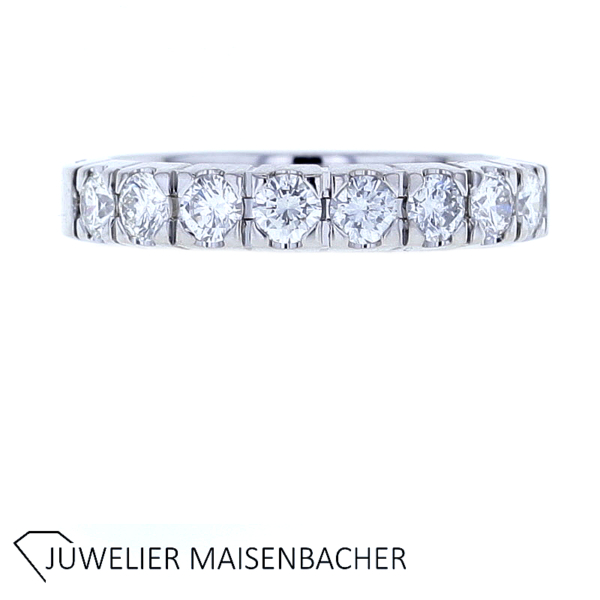 Brillant Halbmemorie Ring Gold