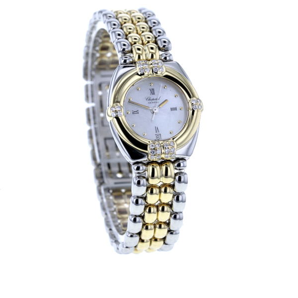 Chopard Gstaad Stahl/Gold 32 Diamanten Perlmutt-Zifferblatt – Bild 2