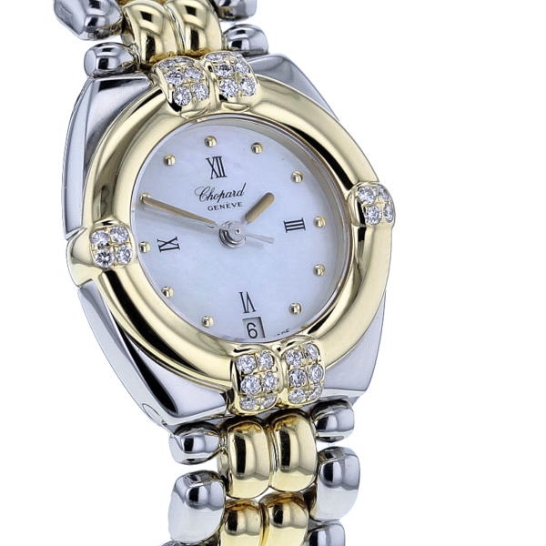 Chopard Gstaad Stahl/Gold 32 Diamanten Perlmutt-Zifferblatt – Bild 3