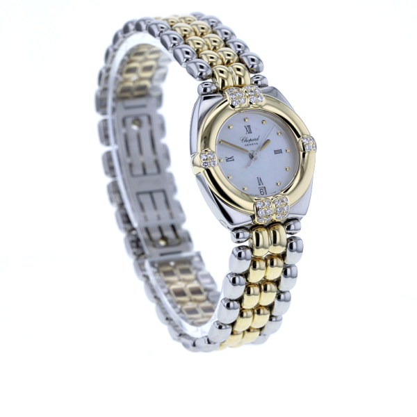 Chopard Gstaad Stahl/Gold 32 Diamanten Perlmutt-Zifferblatt – Bild 4