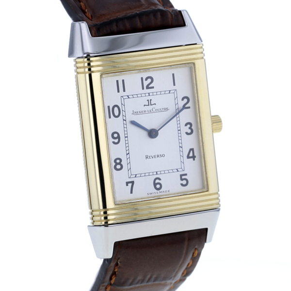 Jaeger-LeCoultre Reverso Classic, Stahl/Gold, Handaufzug, Medium – Bild 3