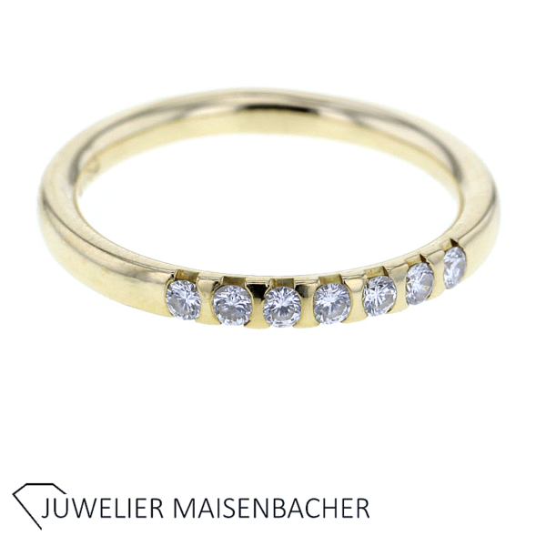 Brillant Halbmemorie Ring Gold – Bild 5