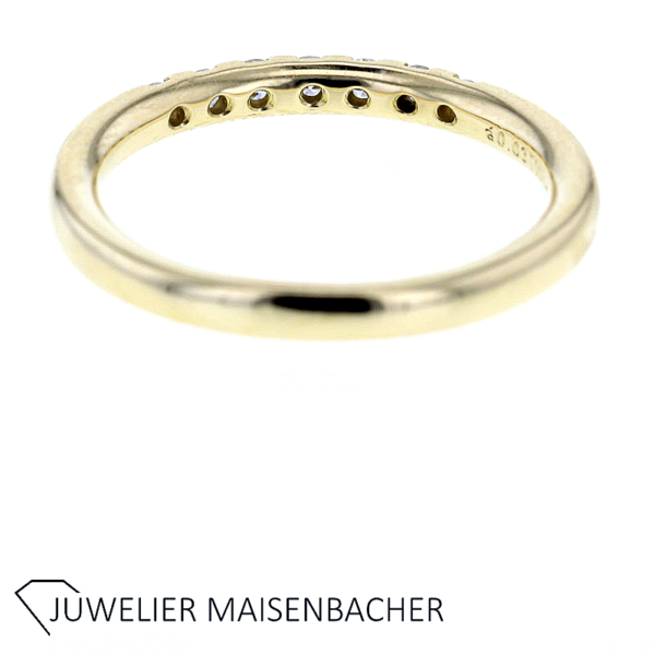 Brillant Halbmemorie Ring Gold – Bild 2