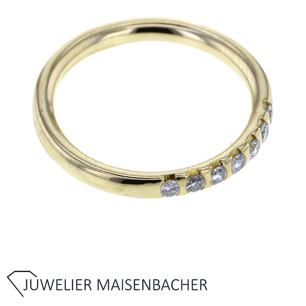Brillant Halbmemorie Ring Gold – Bild 3