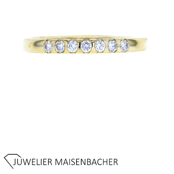 Brillant Halbmemorie Ring Gold – Bild 4