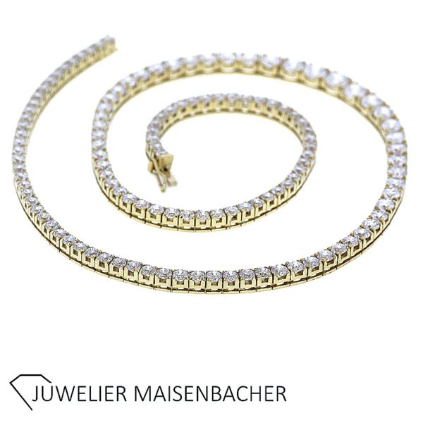 Atemberaubendes Collier mit 123 Brillanten Gold – Bild 2