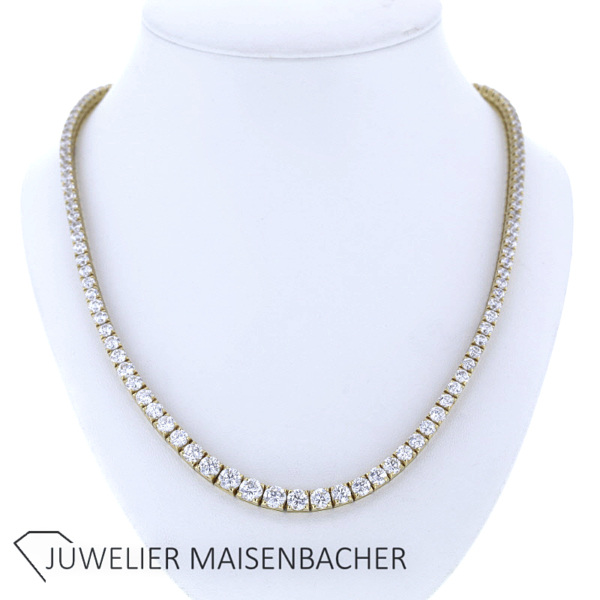 Atemberaubendes Collier mit 123 Brillanten Gold – Bild 4
