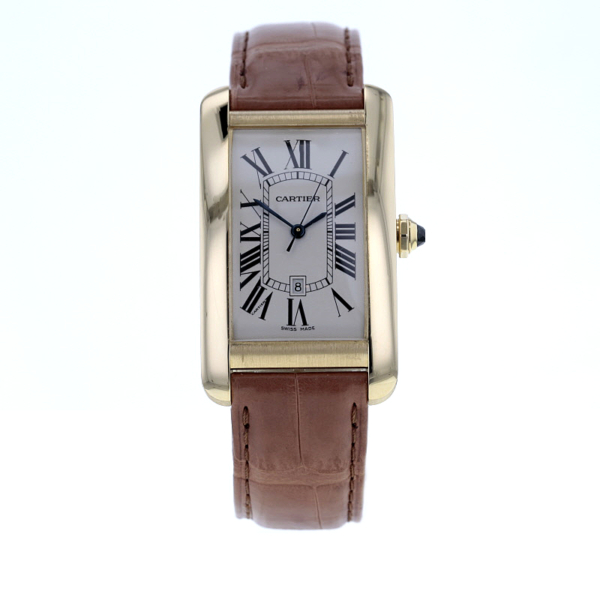 Cartier Tank Americaine Automatic 18 kt. Gelbgold – Bild 2