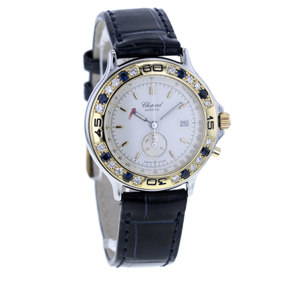 Chopard Mille Miglia Chronograph Edelstahl/Gold 750/- 16 Diamanten 8 Saphire – Bild 2