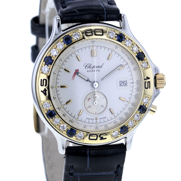 Chopard Mille Miglia Chronograph Edelstahl/Gold 750/- 16 Diamanten 8 Saphire