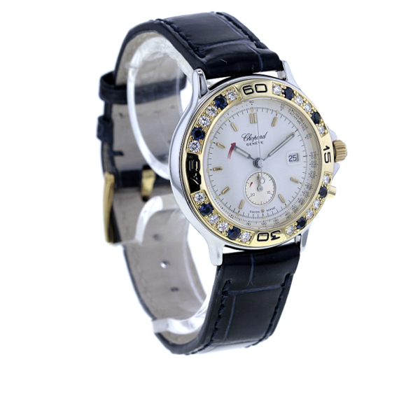 Chopard Mille Miglia Chronograph Edelstahl/Gold 750/- 16 Diamanten 8 Saphire – Bild 4