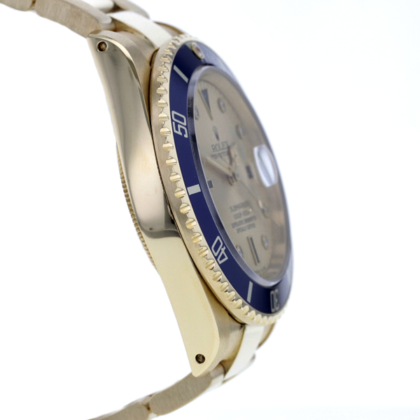 Rolex Submariner Date Ref. 16808, 18K Yellow Gold, Serti Dial – Bild 5