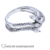 Geschwungener Ring mit Diamanten und Brillanten Gold – Bild 2
