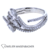 Geschwungener Ring mit Diamanten und Brillanten Gold – Bild 3
