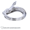 Geschwungener Ring mit Diamanten und Brillanten Gold – Bild 4