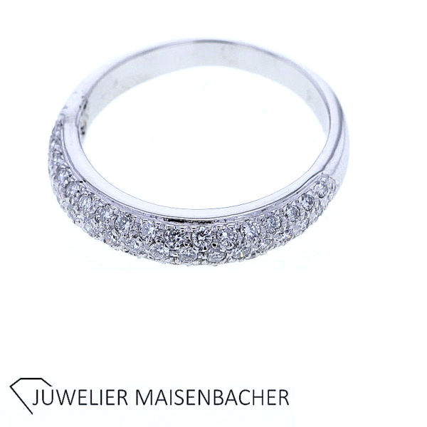Damenring mit Brillanten Pavé gefasst – Bild 3