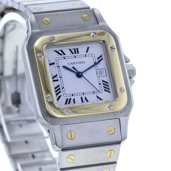 Cartier Santos Stahl/Gold Automatic – Bild 3