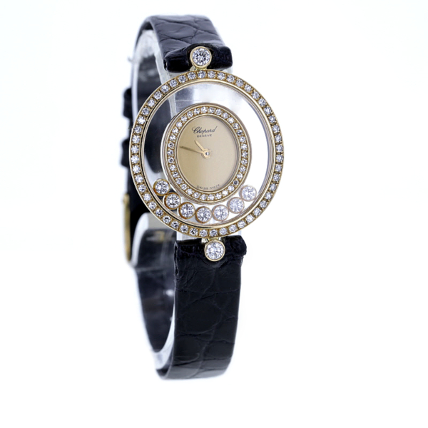 Chopard Happy Diamonds Gelbgold 750/- mit 7 beweglichen Brillanten – Bild 2