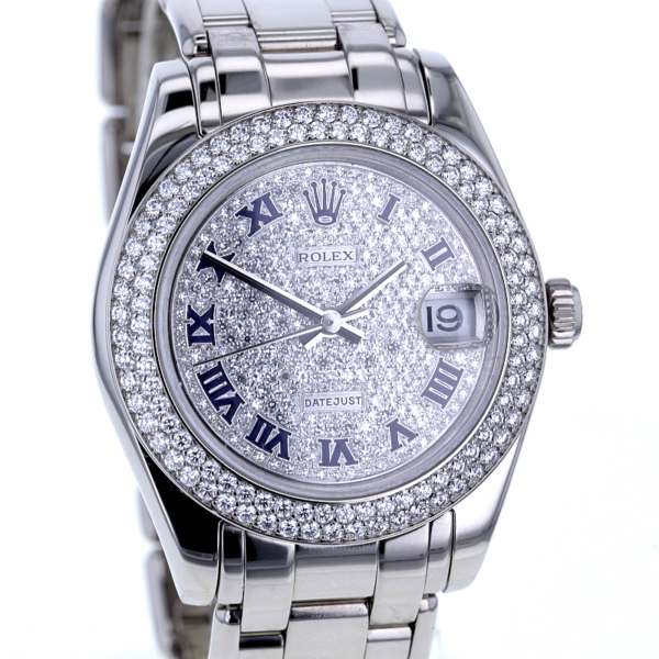 Rolex Pearl-Master Weißgold 750/- Diamanten Ref. 81339, Durchm. 33 mm