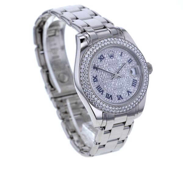Rolex Pearl-Master Weißgold 750/- Diamanten Ref. 81339, Durchm. 33 mm – Bild 4