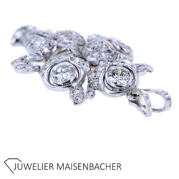 Anhänger Blumenbukett mit Brillanten Gold – Bild 2