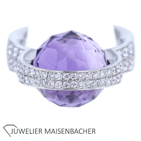 Schaffrath Ring oder Anhänger Kollektion Unity mit Brillanten und Amethyst – Bild 5