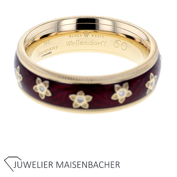 Wellendorff Drehring "Seidenschimmer" mit Brillanten Gold – Bild 5