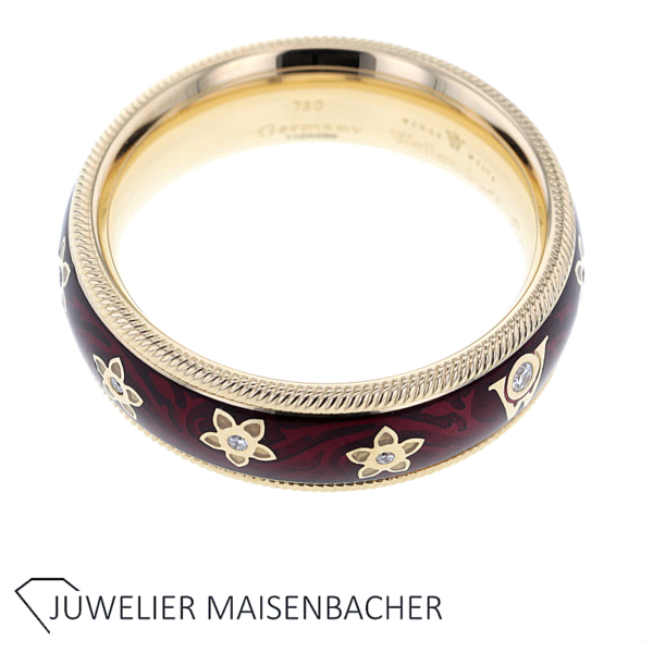 Wellendorff Drehring "Seidenschimmer" mit Brillanten Gold – Bild 4