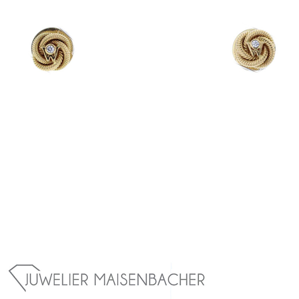 Wellendorff Ohrstecker *Seidenknoten*, Gelbgold – Bild 3