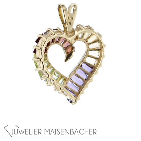 Bucherer Herz-Anhänger *Multicolor* – Bild 7