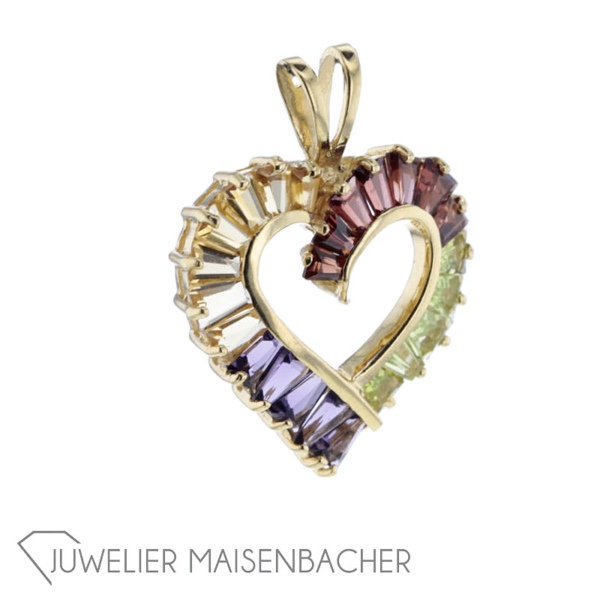 Bucherer Herz-Anhänger *Multicolor* – Bild 8
