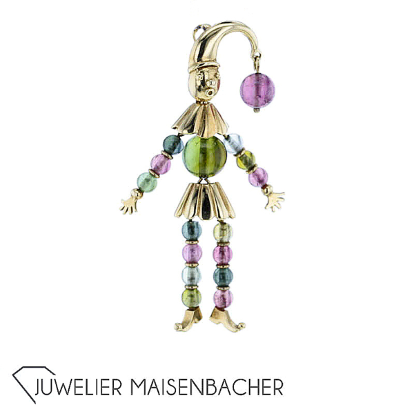 Harlekin-Anhänger *Turmalin*, beweglich – Bild 4