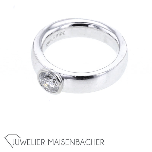 Wempe klassischer Solitär-Ring, Ringgröße 51 – Bild 5