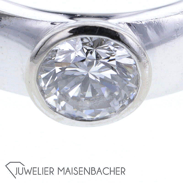 Wempe klassischer Solitär-Ring, Ringgröße 51 – Bild 11