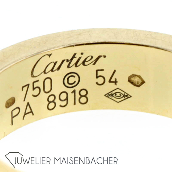 Cartier Ring *Love* 3 Diamanten, Ringgröße 54 – Bild 4