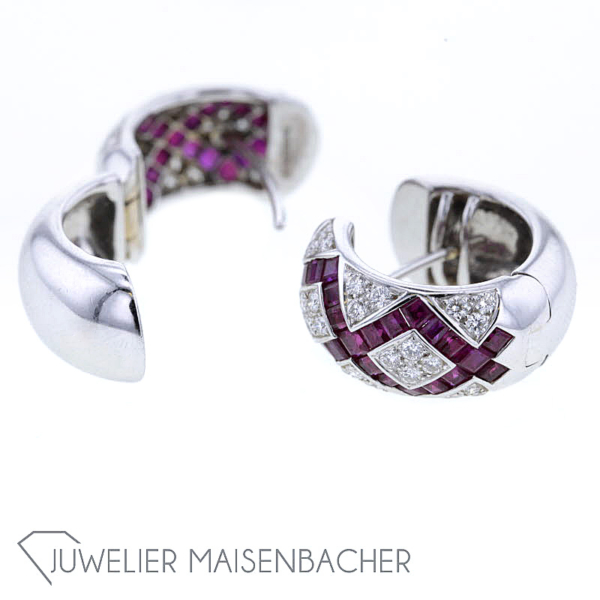 Fabergé opulente Klapp-Scharnier-Creolen, Victor Mayer, limitiert, 137/300 – Bild 5