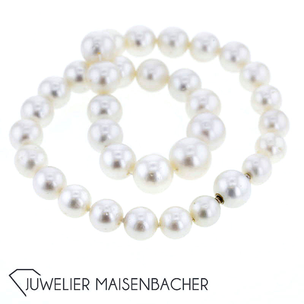 Perlen-Kette *Südseezuchtperle*, Tragelänge 40cm – Bild 6
