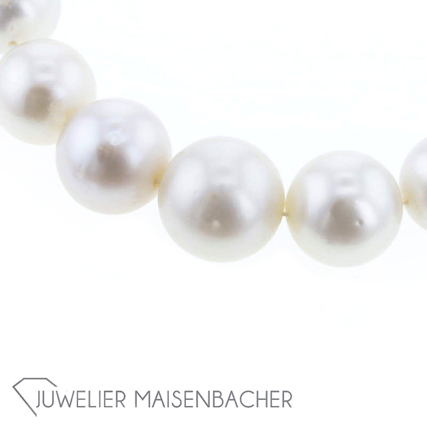 Perlen-Kette *Südseezuchtperle*, Tragelänge 40cm – Bild 7