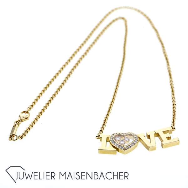 Chopard Happy Diamonds Love Collier, Tragelänge 45cm – Bild 7