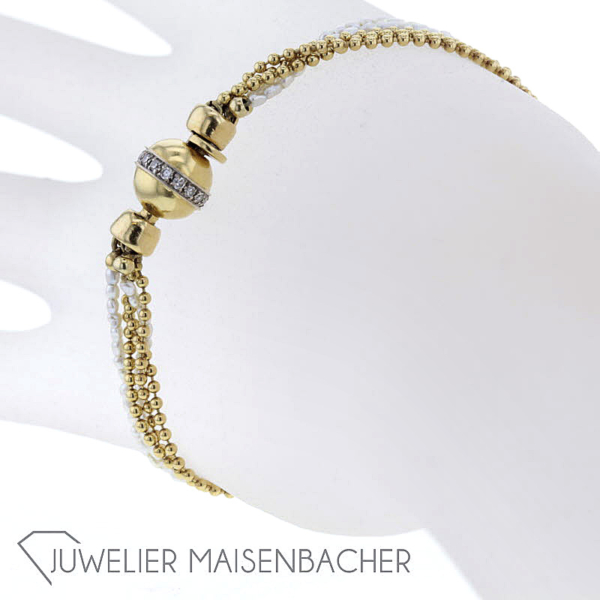 Louis Fiessler vierreihiges Armband, Tragelänge 17cm – Bild 4