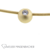Niessing Reif *Schnur* mit Anhänger *Kugel*, Tragelänge 42cm – Bild 8