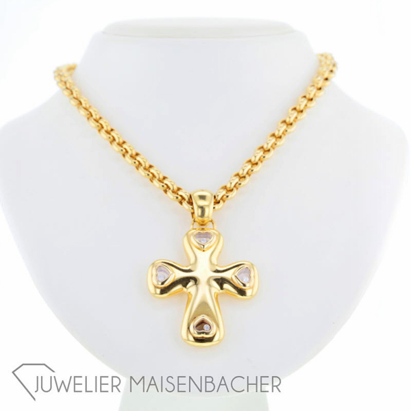 Chopard Happy Diamonds Kette mit Kreuz-Anhänger – Bild 9