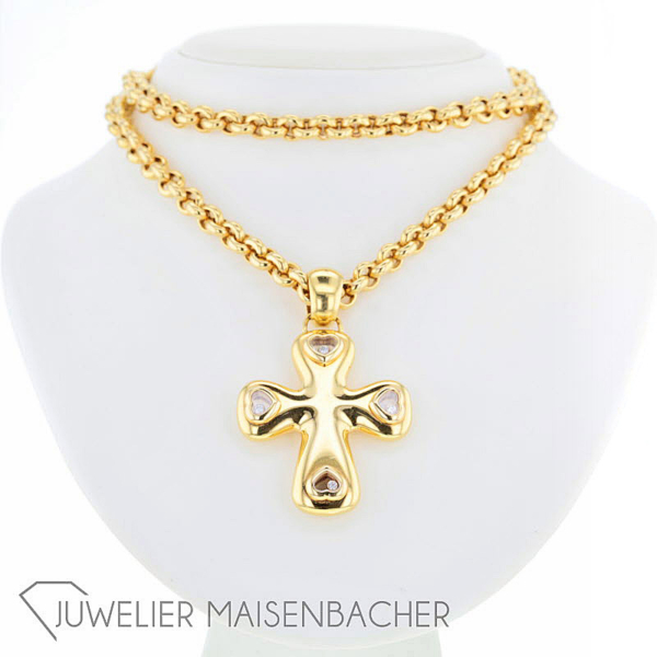 Chopard Happy Diamonds Kette mit Kreuz-Anhänger – Bild 16