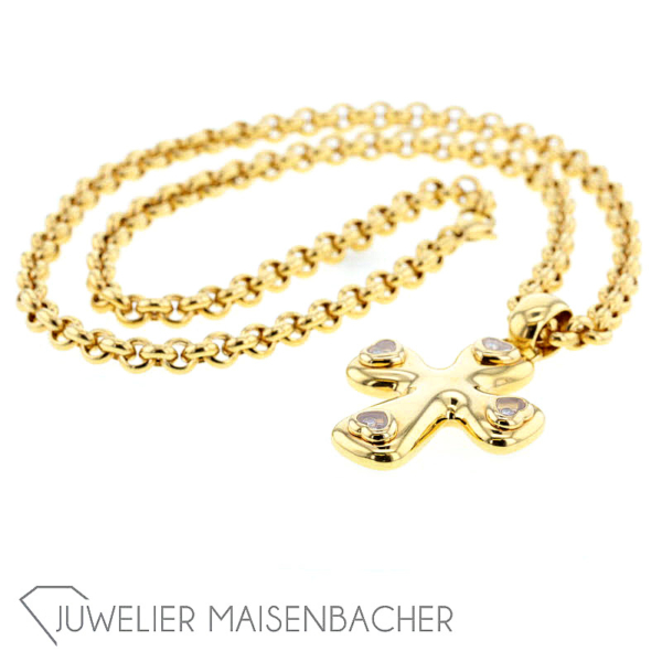 Chopard Happy Diamonds Kette mit Kreuz-Anhänger – Bild 17