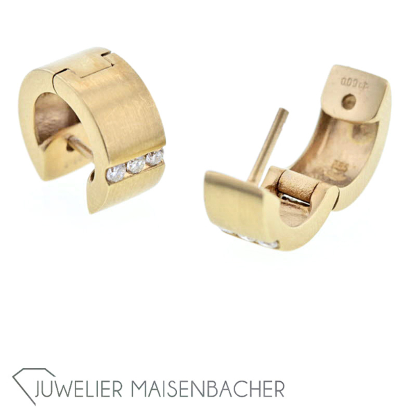 Quinn Klapp-Scharnier-Creolen – Bild 5