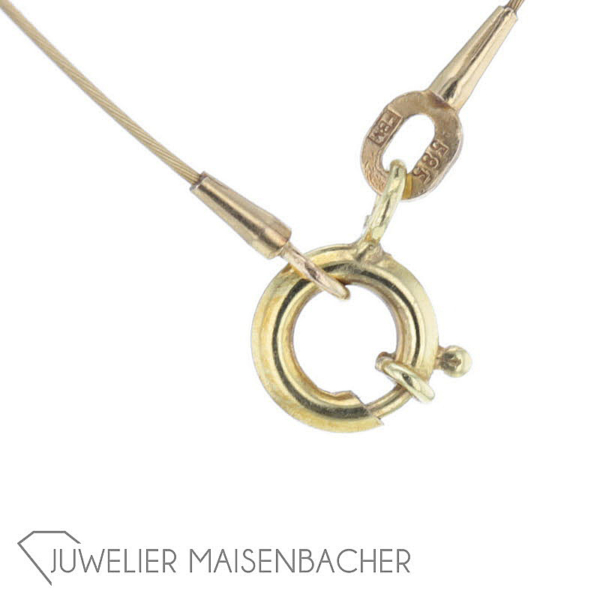 Feines Solitär-Collier *Princess*, Tragelänge 42cm – Bild 7